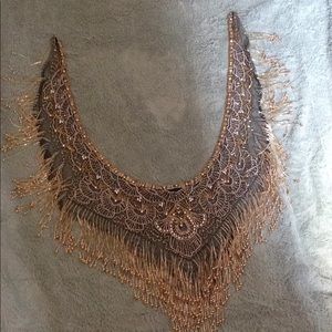 Vintage 1990s Sharmark  Las Vegas Beaded Scarf